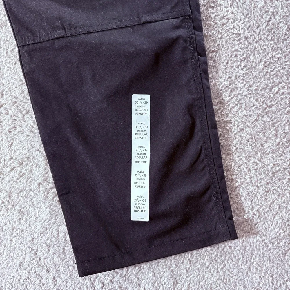 511 Tactical Pants Mens Large Long Black Ripstop Relaxed Fit TDU Cargo Workwear